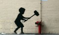 Banksy a jeho díla v ulicích města New York