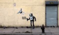 Banksy a jeho díla v ulicích města New York