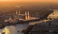 Battersea Power Station po dokončení třetí fáze od architektů Norman Foster a Frank Gehry