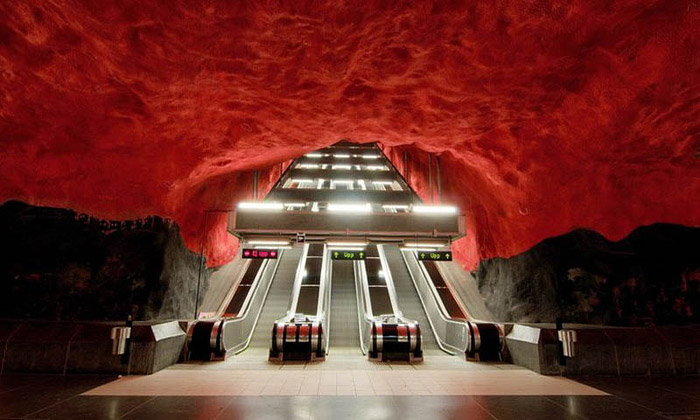 Stockholmské metro vyzdobilo přes 150 umělců