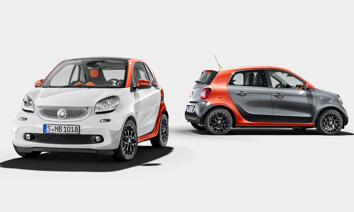 Smart inovoval design dvou vozů ForTwo a ForFour