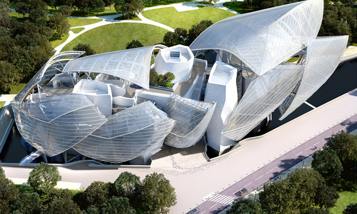 Frank Gehry navrhl Fondation Louis Vuitton v Paříži