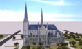 Katedrála Notre-Dame v Paříži v designu 21. století podle Vasily Klyukina