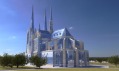 Katedrála Notre-Dame v Paříži v designu 21. století podle Vasily Klyukina