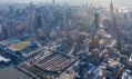 Třetí část nadzemky přestavěné na park High Line označován jako Rail Yards