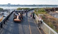 Třetí část nadzemky přestavěné na park High Line označován jako Rail Yards