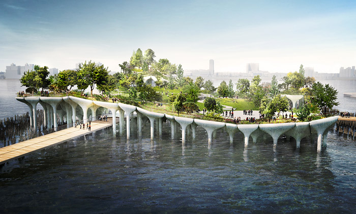 New York plánuje na řece postavit molo s parkem
