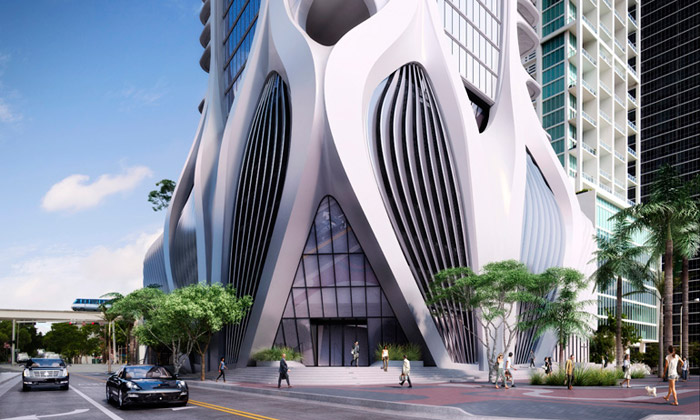 Zaha Hadid staví v Miami obytnou věž 1000 Museum