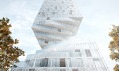 Vítězný návrh na věž Turm mit Taille ve Vídni od MVRDV