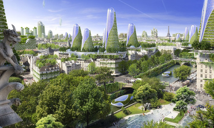 Vincent Callebaut představil vizi Paříže v roce 2050
