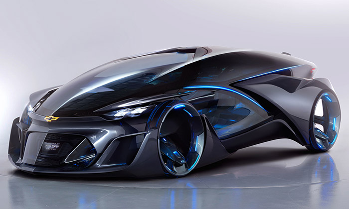 Chevrolet představil futuristický samořídící vůz FNR