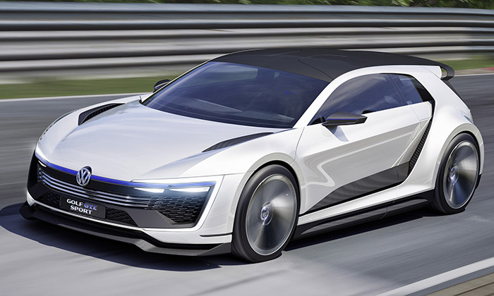 Volkswagen představil futuristický Golf GTE Sport