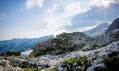 Přístřešek pod horou Skuta ve Slovinských Alpách