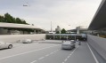 Vítězný návrh na řešení veřejného prostoru před terminály 1 a 2 Letiště Václava Havla Praha