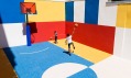 Basketbalové hřiště od Ill Studio v pařížské čtvrti Pigalle