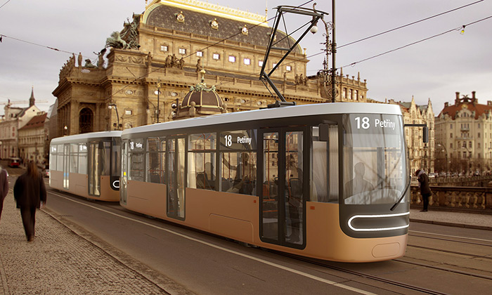 Studenti UMPRUM navrhli nové tramvaje pro Prahu