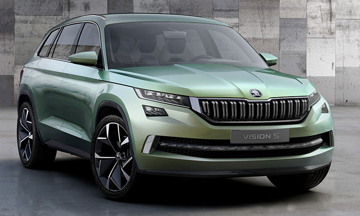 Škoda ukázala koncept SUV VisionS na vizualizacích