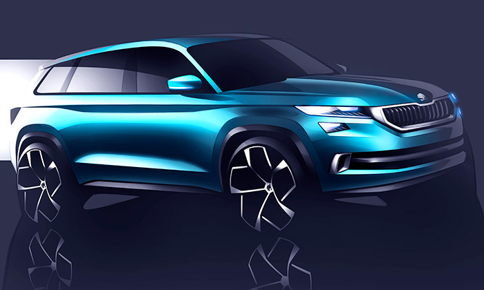 Škoda poodhalila koncept šestimístného SUV VisionS