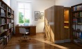 Rozkládací interiérová sauna S1 od značky Klafs