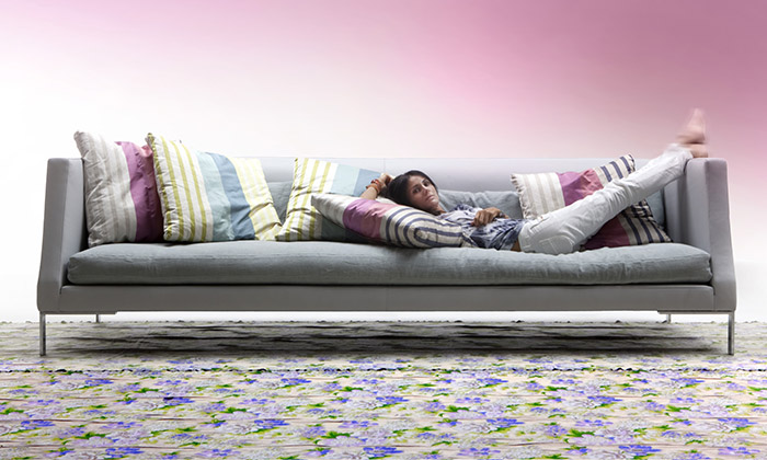 Punto Design vytvořilo aranžovaný obývací pokoj