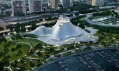 Původní návrh Lucas Museum of Narrative Art ve městě Chicago