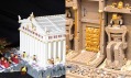 Pohled do expozice výstavy kostek Lego v Praze