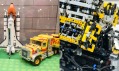 Pohled do expozice výstavy kostek Lego v Praze