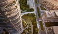 Multifunkční projekt Sky Park v Bratislavě od Zaha Hadid Architects