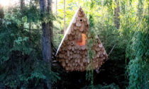 Lesní chata Bird Hut od Studia North v Kanadě
