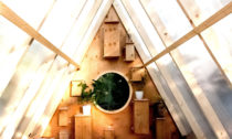 Lesní chata Bird Hut od Studia North v Kanadě