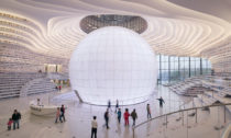 Tianjin Binhai Library od MVRDV