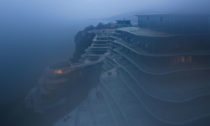 Aurelien Chen Shanshui I – Architecture by the Lake Huangshan Village, Hotel Huangshan, Taiping Lake, China 2017