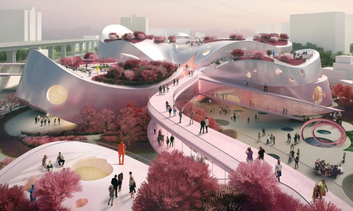 MVRDV postaví na Tchaj-wanu růžové Taoyuan Museum of Art