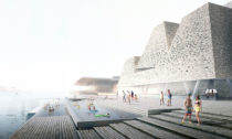 Kengo Kuma a koupaliště Waterfront Culture Center v Kodani