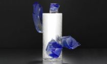Dale Chihuly, Silvered Jerusalem Cylinder with Midnight Crystals, 2010