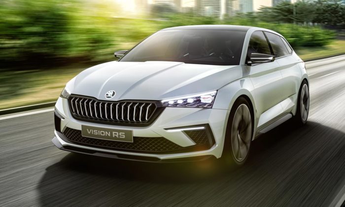 Škoda Vision RS je koncept připravovaného sportovního vozu s hybridním pohonem