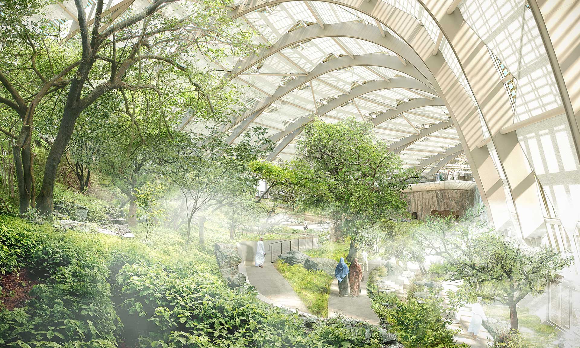 Grimshaw navrhli pro Omán obří botanickou zahradu s ohroženými druhy rostlin