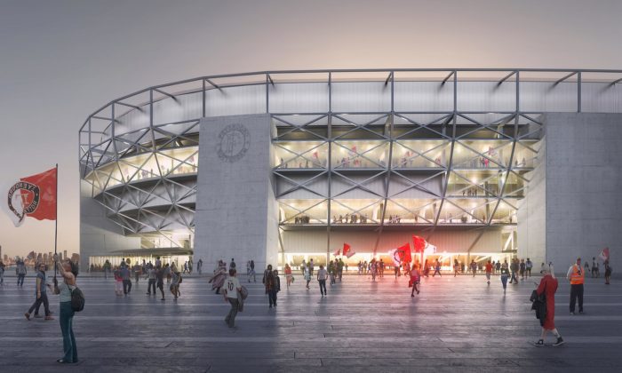 OMA zmodernizuje v Rotterdamu stadion De Kuip a postaví v něm byty