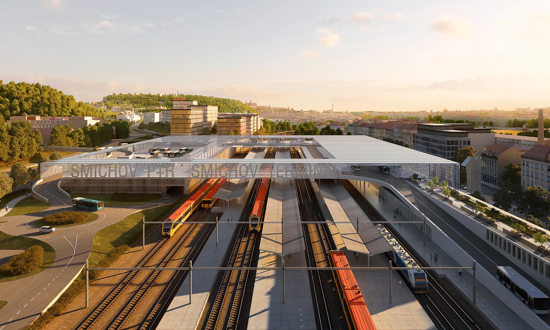 V Praze na Smíchově vznikne nový terminál propojující všechny typy dopravy