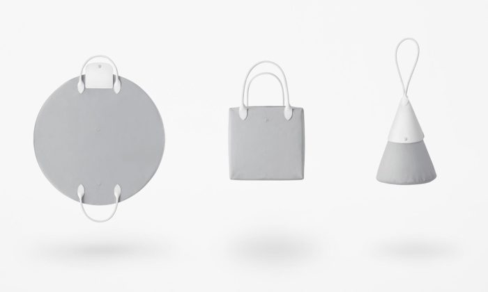 Nendo navrhlo pro Longchamp kabelky Katachi skládající se jako origami