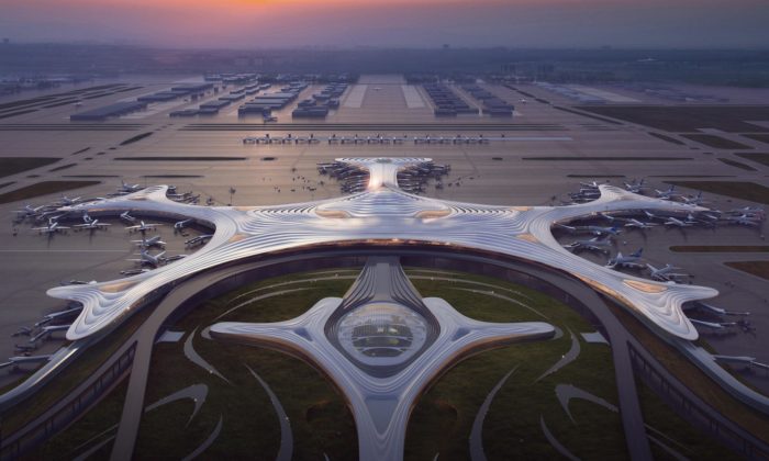 MAD postaví v čínském Harbinu nové letiště s tvarem sněhové vločky
