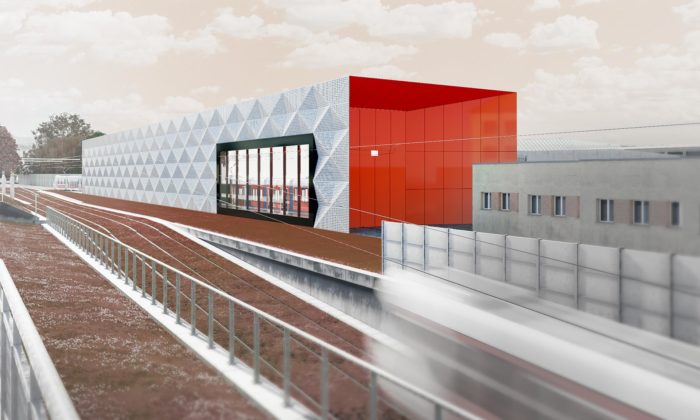 Brno staví moderní halu s obřím oknem pro údržbu a očistu tramvají