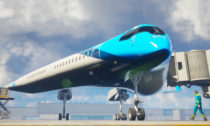 Studie letounu Flying V od TU Delft a KLM