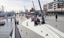 Promenáda podél řeky Labe v Hamburku podle návrhu Zaha Hadid Architects