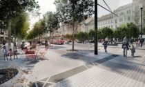 Aktualizovaný návrh výsledné podoby Václavského náměstí v Praze podle návrhu Jakuba Ciglera