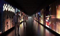 Multimediální expozice Momenty dějin ve spojovací chodbě pod Národním muzeem