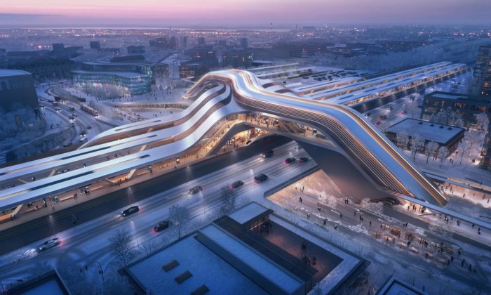 Zaha Hadid Architects postaví v Estonsku terminál pro vysokorychlostní železnici