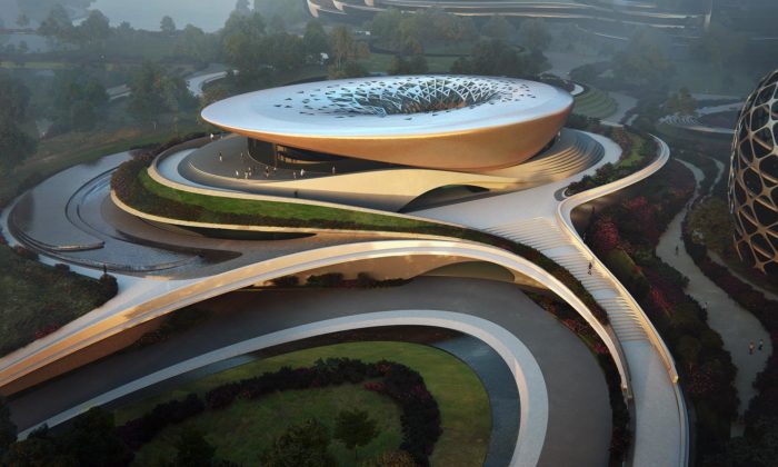 Zaha Hadid Architects postavili výstavní a konferenční centrum Start-Up