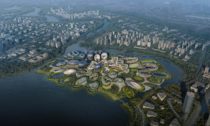 Zaha Hadid Architects a projekt Unicorn Island v čínském městě Chengdu
