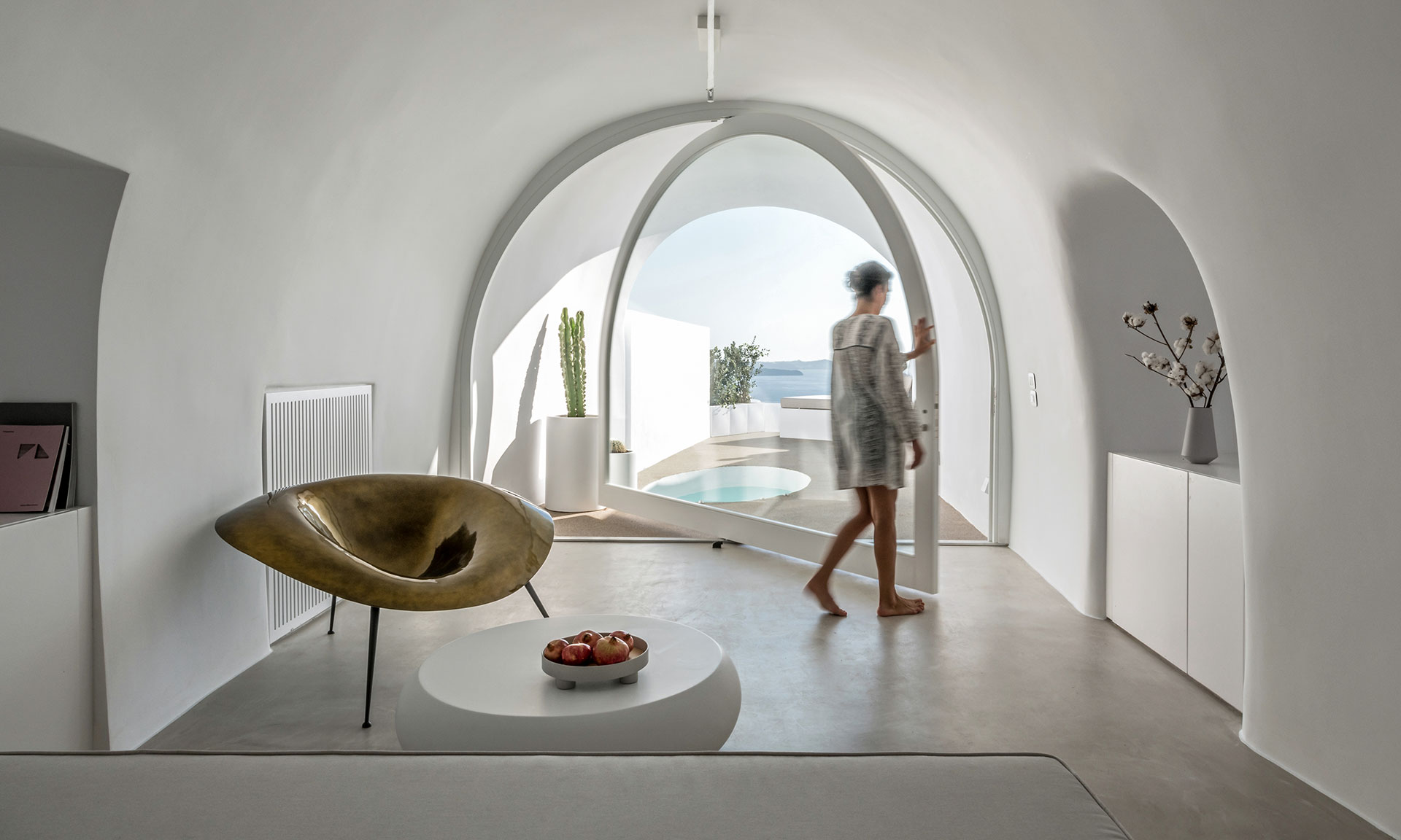 Saint Hotel na ostrově Santorini vyrostl z původních domků a sklepů
